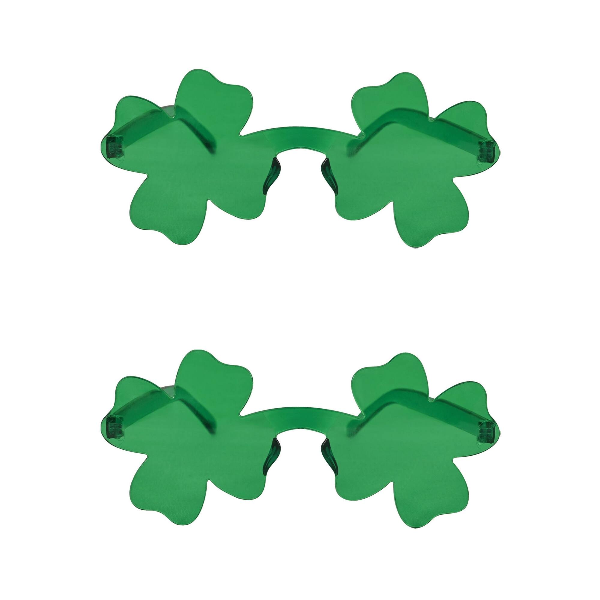 Beistle Green Shamrock Glasses, 2ct.